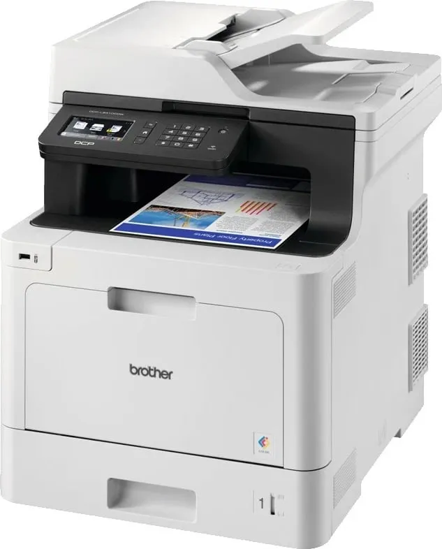 Printer multifunksional Brother DCP-L8410CDW, 3-në-1, 31 ppm, i hirtë - 3