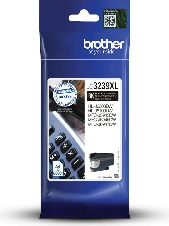 Ngjyrë për printer Brother LC3239XLBK, me rendiment të lartë, e zezë - 2