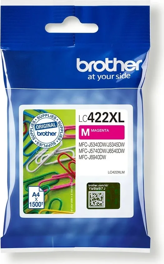 Ngjyrë printeri Brother LC422XLM, magenta - 1