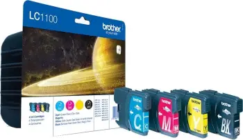 Ngjyrë për printer Brother LC-1100, e zezë/cyan/magneta/e verdhë