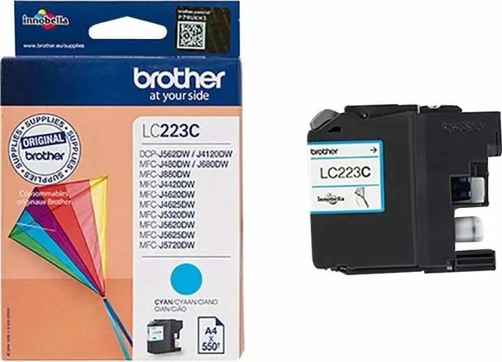 Ngjyrë për printer Brother LC-223C, e kaltër - 1