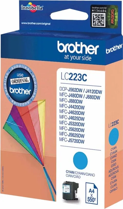 Ngjyrë për printer Brother LC-223C, e kaltër - 2