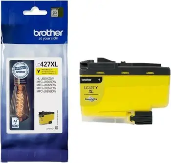 Ngjyrë për printer Brother LC427XLY, 5000 faqe, e verdhë