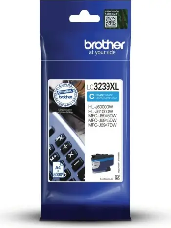 Ngjyrë Brother LC3239XLC h-yield, e kaltër