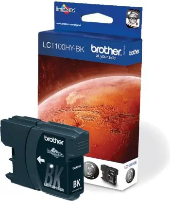 Ngjyrë për printer Brother LC-1100HYBK, 900 faqe, 21.6ml, e zezë