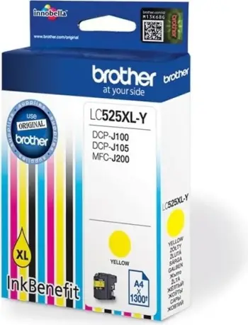 Ngjyrë Brother LC-525XLY, e verdhë