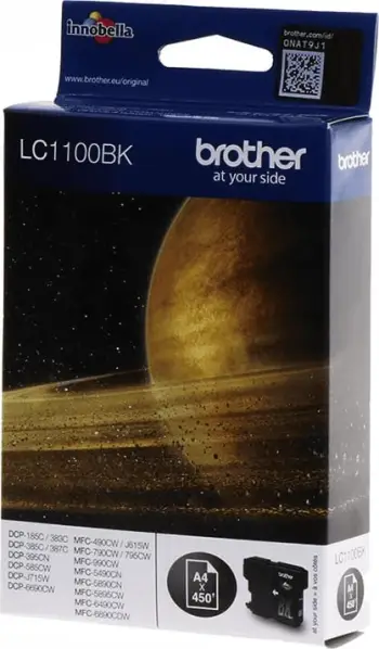 Ngjyrë Brother LC-1100BK, e zezë