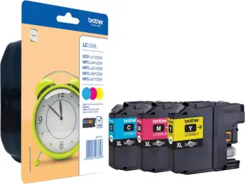 Set i ngjyrave për printer Brother LC-125XLRBWBP, 1200 faqe, A4, shumëngjyrëshe