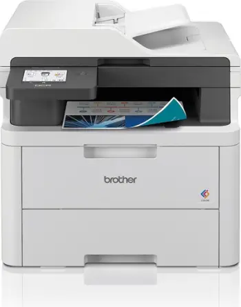 Printer multifunksional Brother DCP-L3560CDW, LED, 26 faqe/min, i bardhë