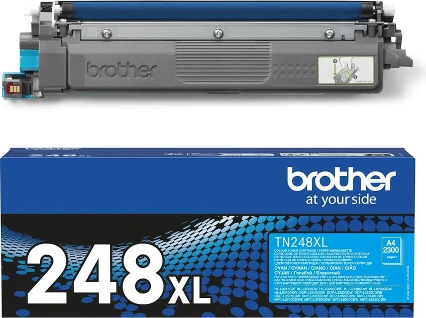 Toner për printer Brother TN-TN248XL, 2300 faqe, cyan - 2