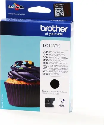 Ngjyrë Brother LC-123BK, e zezë