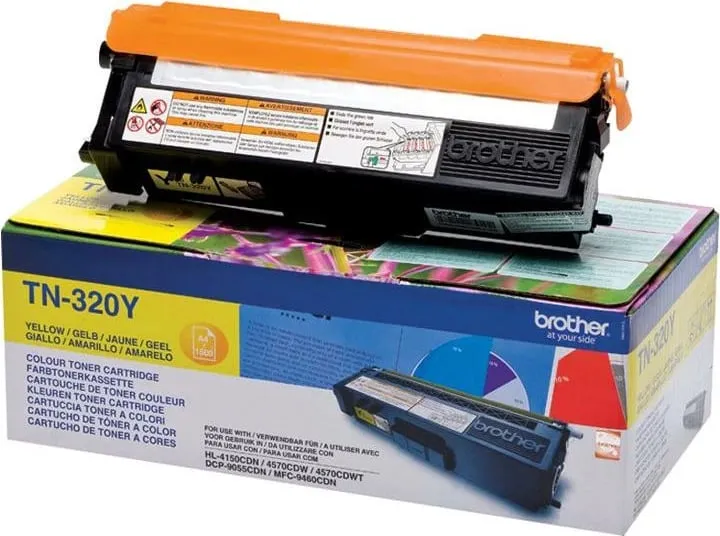 Toner Brother TN-320Y, i verdhë - 1