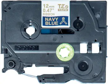 Kaset për printim Brother TZE-RN34, e kaltër / artë, 12mm, 4m