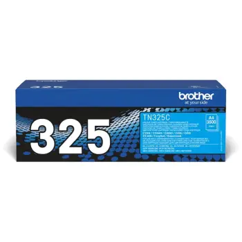 Toner Brother Original Cartridge TN-325C / Up to 3,500 Pages (ISO/IEC 19798) – Blu