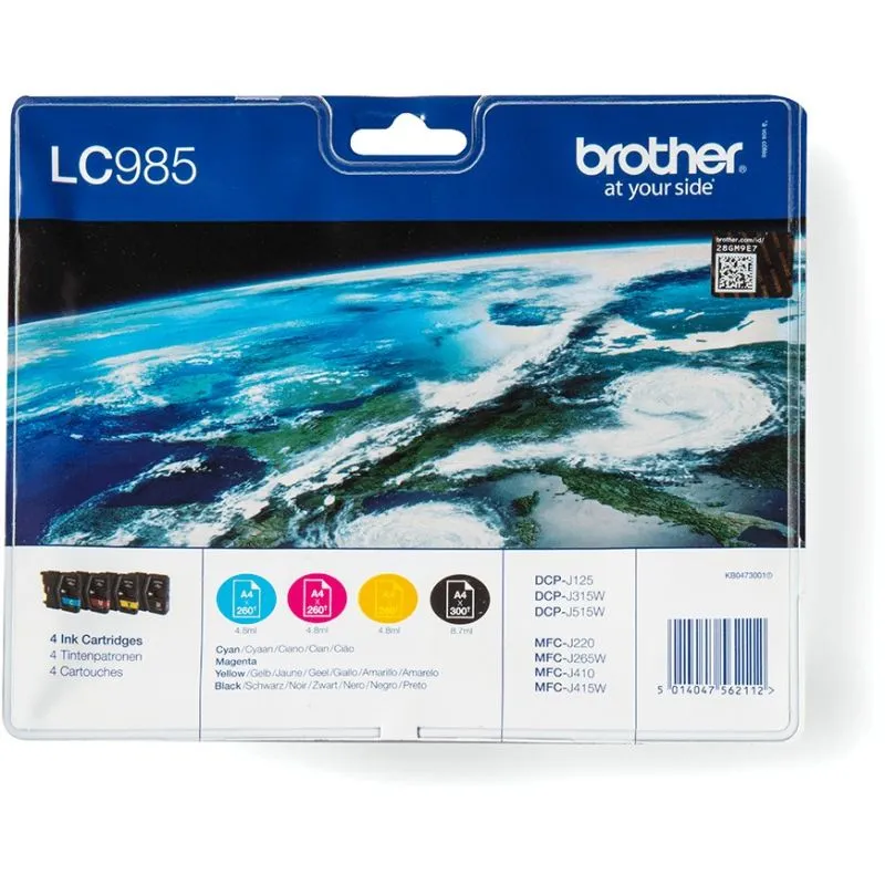 Toner Brother LC-985VALBPDR multipack cyan magenta yellow black - 1