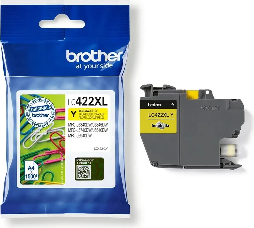 Toner Brother LC-422XLY, 1500 faqe, Verdhë - 2