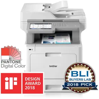 Printer multifunksional Brother MFC-L9570CDW, laser, ngjyrë, A4, WiFi, ekran prekje, bardhë
