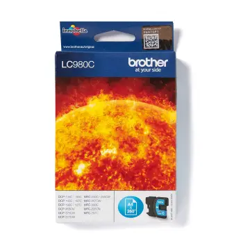 Toner Brother LC980C cyan origjinal, 260 faqe