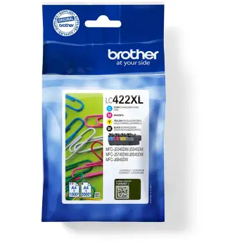 Tinte Brother LC422XLVAL 4er Multipack, BKCMY