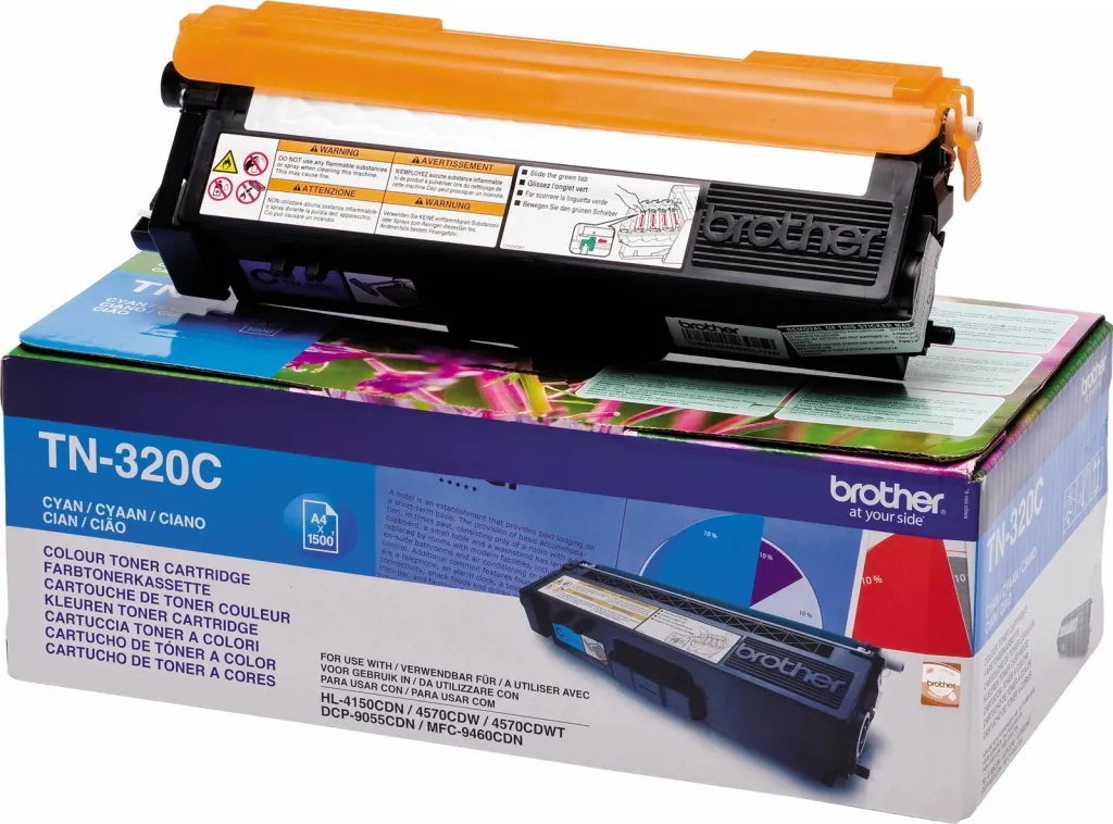 Toner Brother TN-320C, Cian, për printer laser - 4