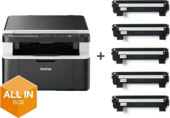 Printer multifunksional Brother DCP-1612WVB, A4, zi/argjendtë