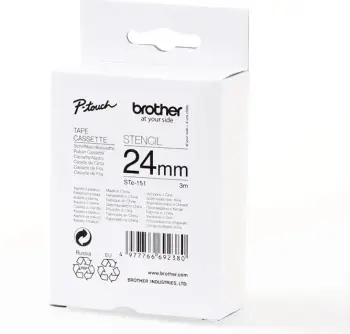Kasetë shabllon Brother STe-151 24mm 3m pa ngjyrë