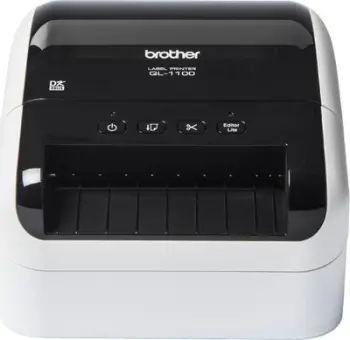 Printer etiketash Brother QL-1100c, 300x300 DPI, 110 mm/s, i zi e i bardhë