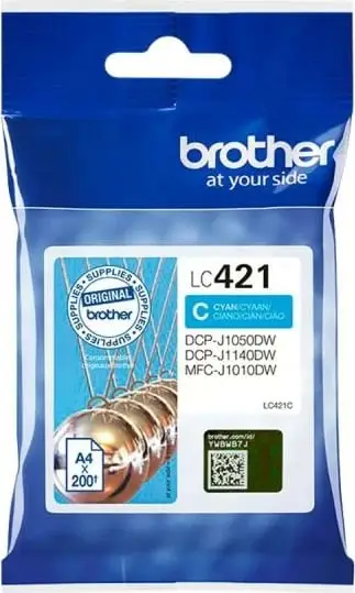 Patronë boje Brother LC-421C, cyan, 200 faqe