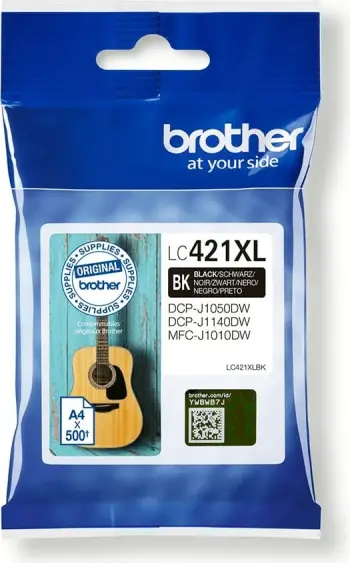 Karikator boje Brother LC-421XLBK, XL, 500 faqe, i zi