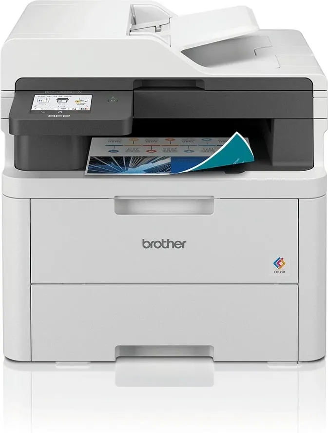 Printer laser Brother DCP-L3555CDW, ngjyrë, A4, Wi-Fi, gri - 1
