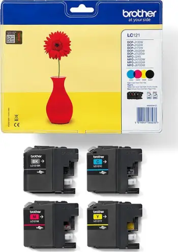 Set ngjyrash për printer Brother CMYK LC121VALBP