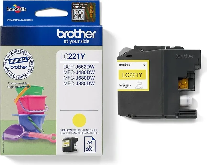 Toner Brother LC221Y, 260 faqe, Ngjyrë e verdhë - 4