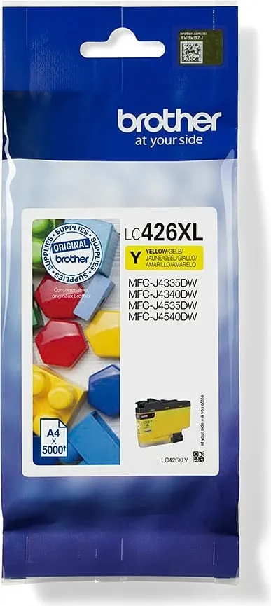 Toner Brother LC426XLY, verdhë, 5000 faqe, origjinal - 1