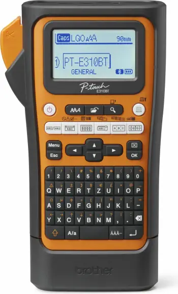 Printer etiketa Brother PT-E310BTVP, QWERTZ, HSE/TZe, 180 x 180 DPI, Wired & Wireless