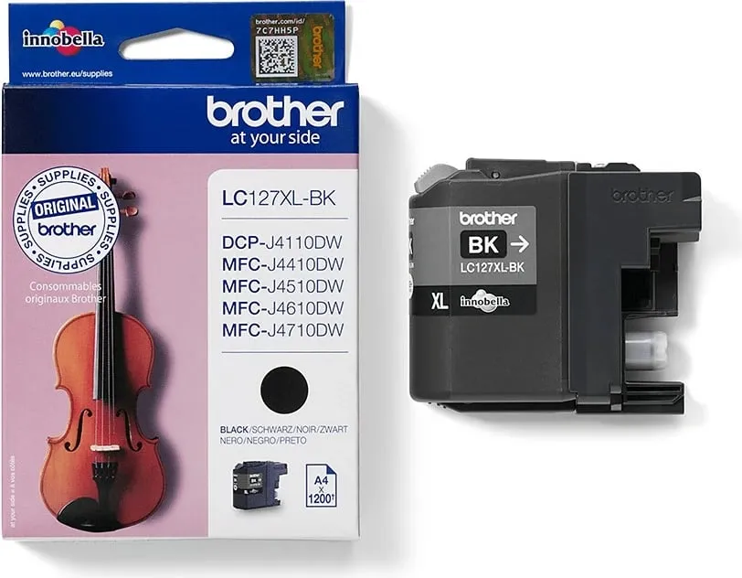 Ngjyrë Brother LC-127XLBK, e zezë - 4