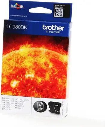 Fishek ngjyre për printer Brother LC-980BK, 300 faqe, i zi