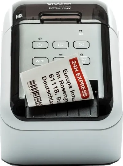 Printer etiketash Brother QL-810WC, 300 x 600 DPI, wireless, i zi dhe i bardhë - 1