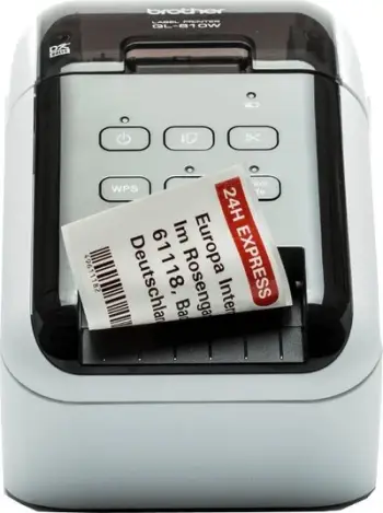 Printer etiketash Brother QL-810WC, 300 x 600 DPI, wireless, i zi dhe i bardhë