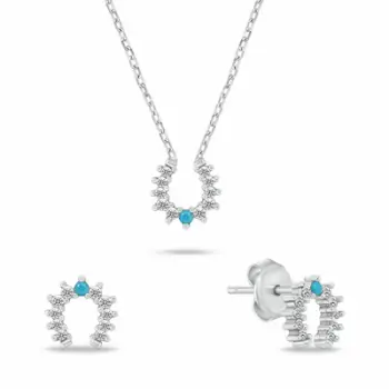 Set aksesorë për femra Brilio Silver sBS4838, argjendtë