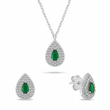 Set Brilio Silver SET284WG Qafore + Vathë për femra, argjendtë