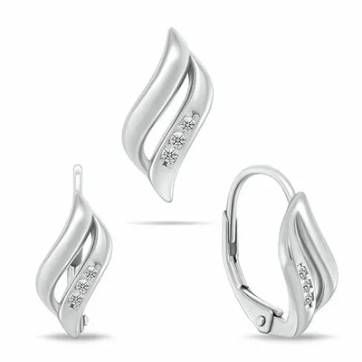 Set për femra Brilio Silver, të argjendtë/ transparente - 1