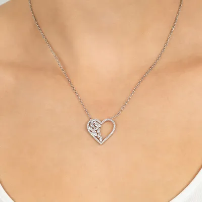 Qafore Brilio Silver Heart NCL34W - 2