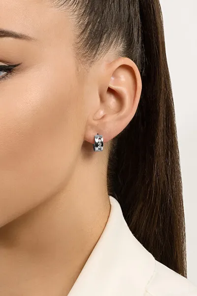 Vathё Brilio Silver Hoop EA214W - 4