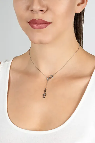 Qafore për femra Brilio Silver NCL25W, 47 cm, e argjendtë - 2