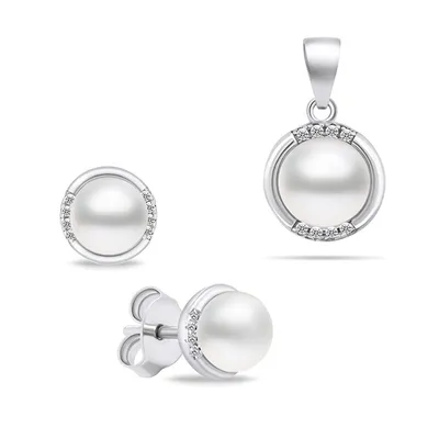 Set aksesorё Brilio Silver SET229W, vathё + varёse - 1