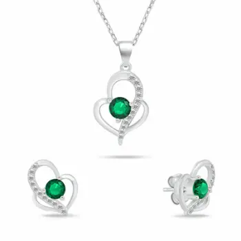 Set Varëse dhe vathë për femra Brilio Silver Hearts SET294WG