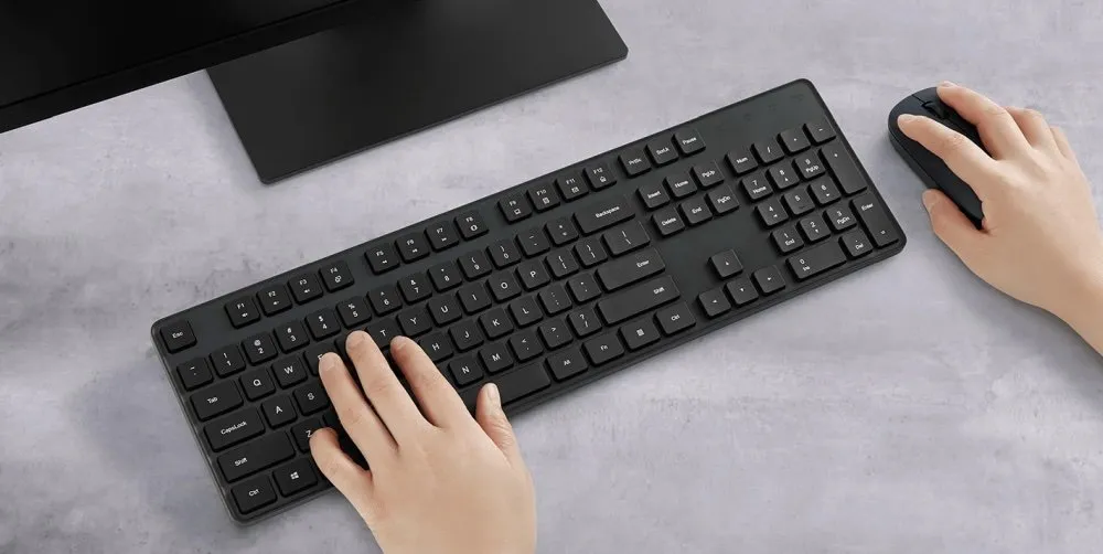 Set tastierë dhe maus Xiaomi, 2.4GHz, 104 taste, e zezë - 2