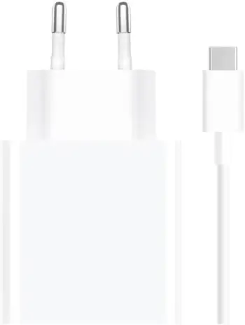Karikues Xiaomi, 33W, i bardhë + kabllo USB-C, 1m, e bardhë