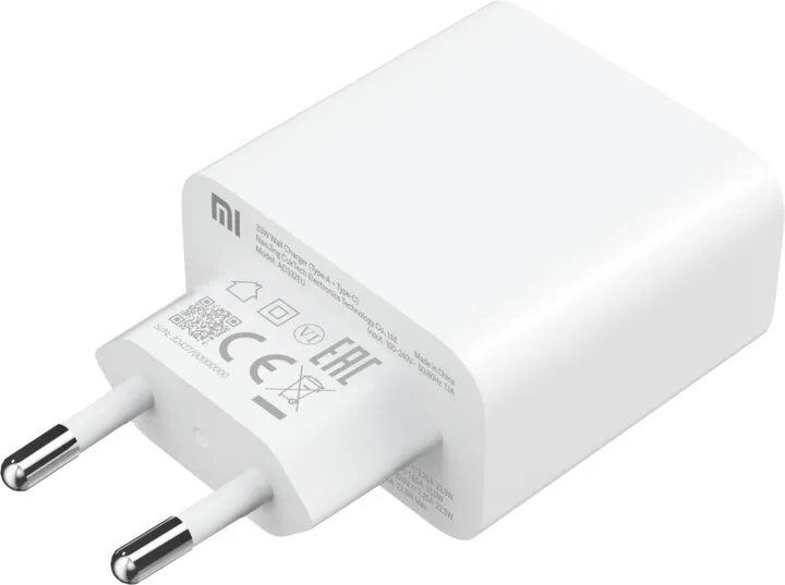 Karikues Xiaomi, USB-A, USB-C, 33W, i bardhë - 4