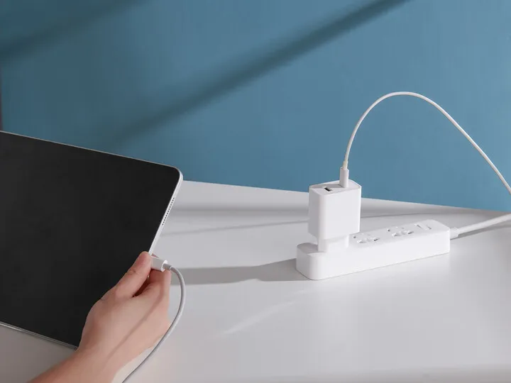 Karikues Xiaomi, USB-A, USB-C, 33W, i bardhë - 7